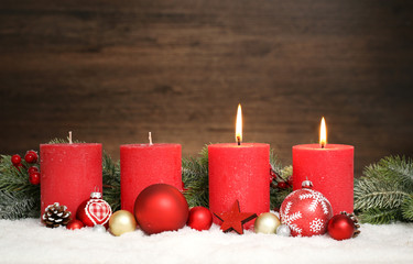 Weihnachten / Kerzen / 2 Advent