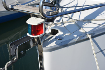 Positionslicht am Segelboot