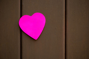 Pink heart shaped mockup