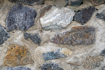 texture of stone masonry construction