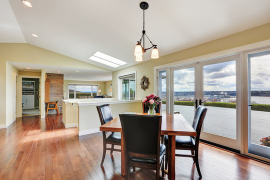 Bright and spacious dining area with perfect window view