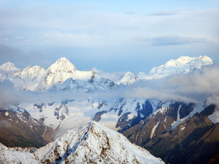 Caucasus Bezenghi mountain view