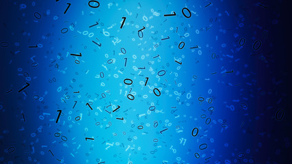 Digital cyber pattern.Abstract data bits stream background.