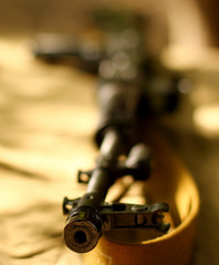 Background with AK47