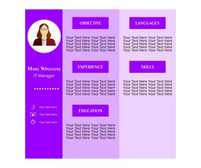 the cv and flat design
