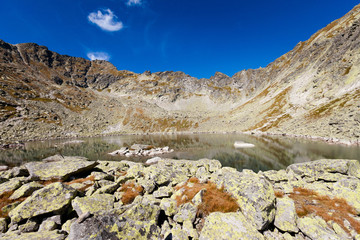 Fototapeta premium Slovakian Capie pleso Tatra landscape