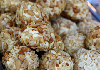 Cake with peanuts sweet baking