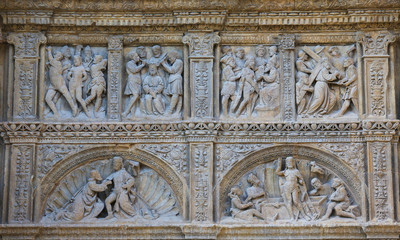 16th Century Principal Gate at the Saint Thomas Church of Haro,