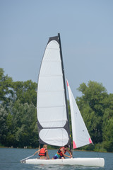 Fototapeta premium adjusting the sails