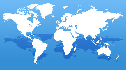 Fototapeta na wymiar similar world map blank for infographic