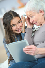 Spending time with grandma