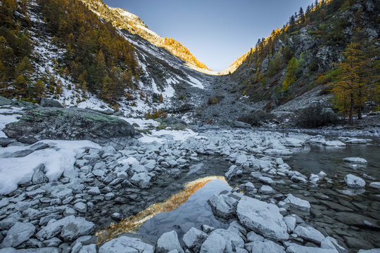Couleurs d'automne en montagne