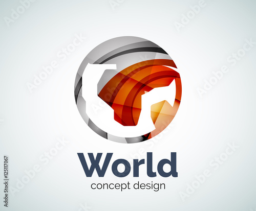 "Earth logo template" Stock image and royalty-free vector files on