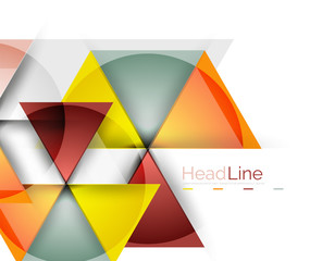 Triangle abstract background