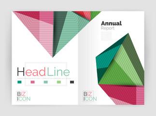 Obraz premium Low poly annual report