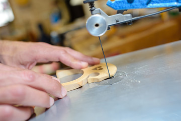 making the bridge for the violin