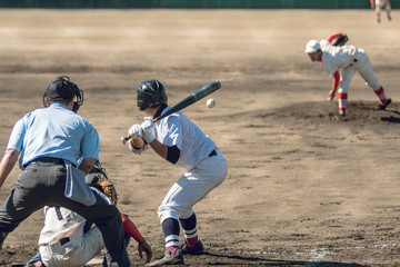 高校野球試合風景