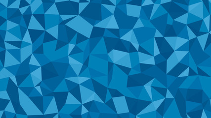 Obraz premium Abstract blue lowploly of many triangles background for use in design