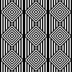 Seamless Square and Stripe Pattern