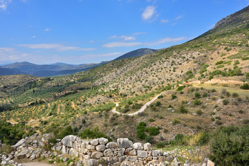 Fototapeta na wymiar Beautiful greek landscape
