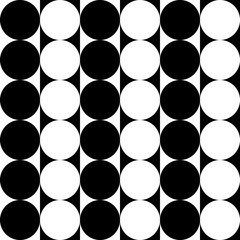Seamless Circle and Stripe Pattern
