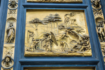 Gates of Paradise. Baptistery of Saint John (1128). Florence.
