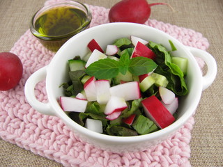 Frühlingssalat mit Hanföl