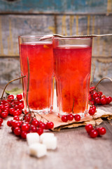 fresh hot viburnum tea