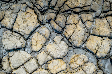 Dried mud from mud volcanoes