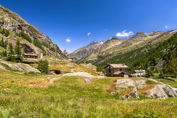 Fototapeta na wymiar Gran Paradiso Nationalpark im Aostatal, Italien