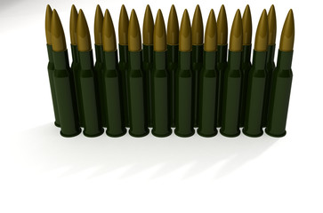 Cartridges for machine gun