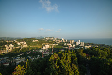 Cityscape Sochi from a height