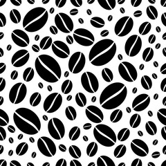 seamless pattern with coffee beans