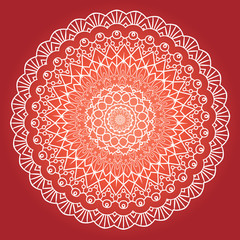 Ethnic Fractal Meditation Mandala Vector