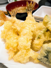 prawns tempura Japanese cuisine