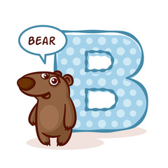 ABC ZOO Alphabet Letter B Bear