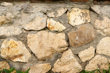 stones wall texture. Rock wall backgrond outdoors