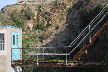 Steps to house on Alcatraz