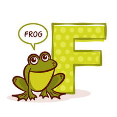 ABC ZOO Alphabet Letter F Frog