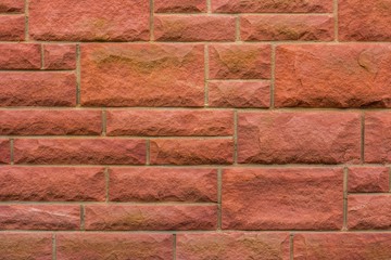 Red bricks (sandstone stone blocks) background texture