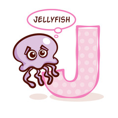 ABC ZOO Alphabet Letter J Jellyfish