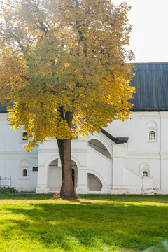 Ryazan Kremlin on autumn - ansamble of ortodox church