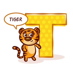 ABC ZOO Alphabet Letter T Tiger