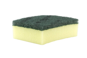 kitchen sponge cleaning isolated on the white background