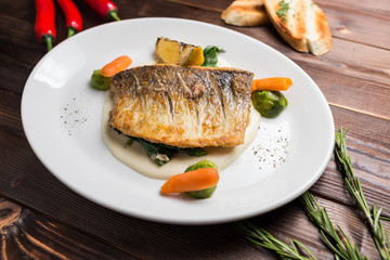 Grilled fish with Mashed Potato