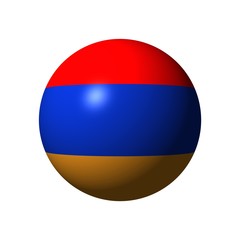 Sphere with flag of Armenia
