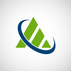 Abstract triangle logo