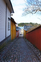 Street in Porvoo, Finland