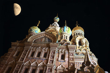 night view of Savior on Blood / St Petersburg / Russia