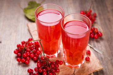 fresh hot viburnum tea